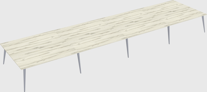 Shared rectangular office desk system