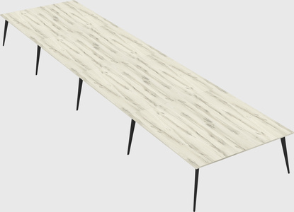 Shared rectangular office desk system