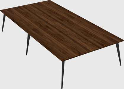 Shared rectangular office desk system