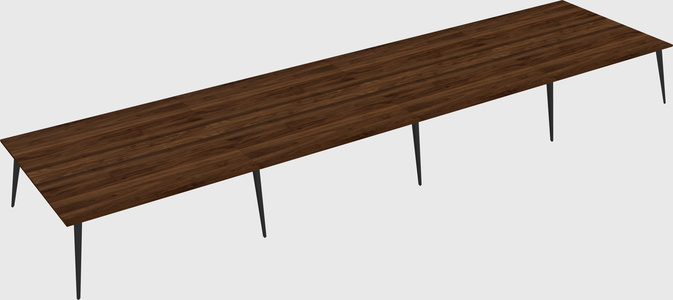 Shared rectangular office desk system