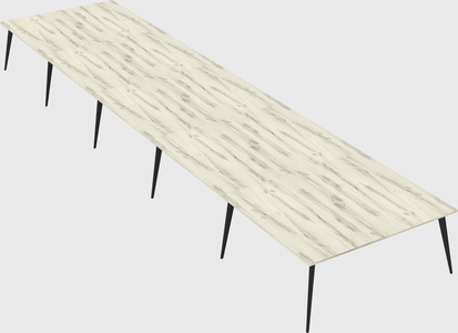 Shared rectangular office desk system