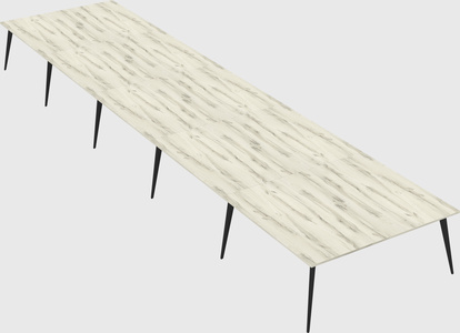 Shared rectangular office desk system