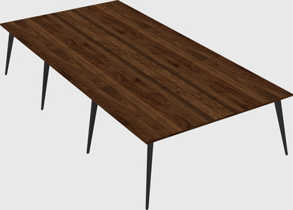 Shared rectangular office desk system