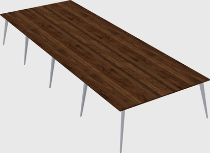 Shared rectangular office desk system