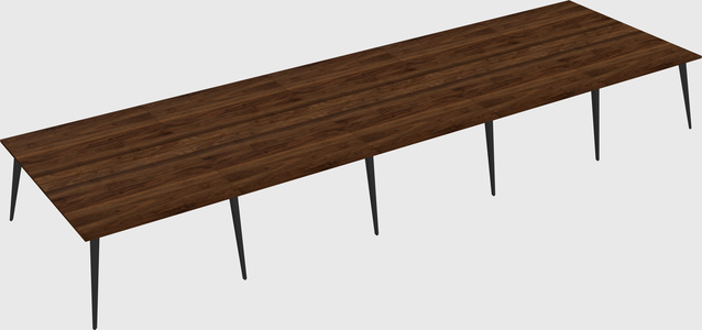 Shared rectangular office desk system