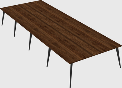 Shared rectangular office desk system