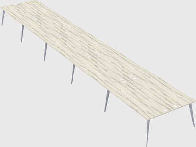 Shared rectangular office desk system