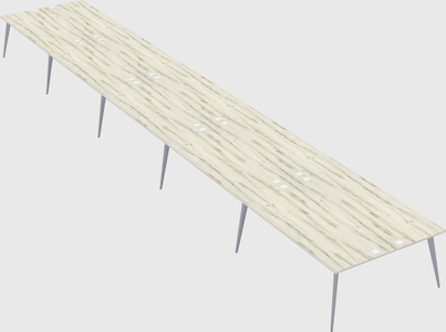 Shared rectangular office desk system