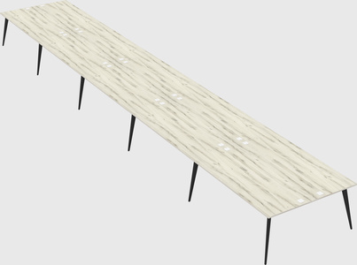 Shared rectangular office desk system