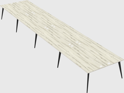 Shared rectangular office desk system
