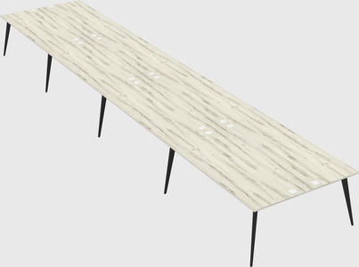 Shared rectangular office desk system