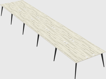 Shared rectangular office desk system