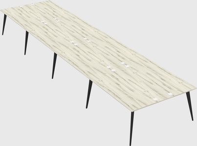 Shared rectangular office desk system