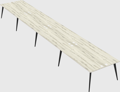 Shared rectangular office desk system