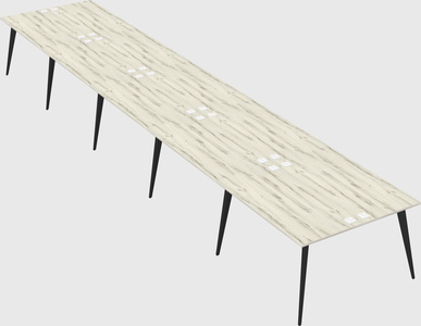 Shared rectangular office desk system