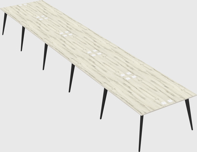 Shared rectangular office desk system