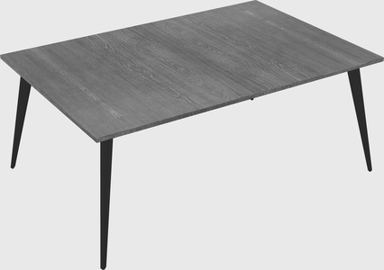 Shared rectangular office desk system