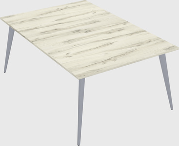 Shared rectangular office desk system