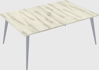 Shared rectangular office desk system