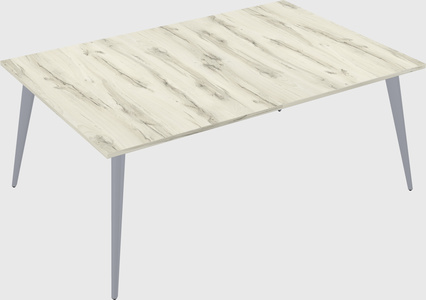 Shared rectangular office desk system