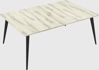 Shared rectangular office desk system