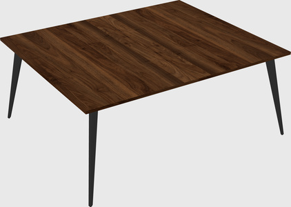 Shared rectangular office desk system