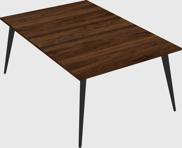 Shared rectangular office desk system