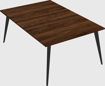 Shared rectangular office desk system