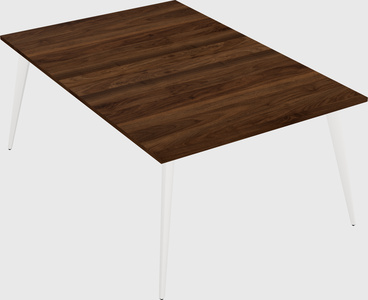 Shared rectangular office desk system