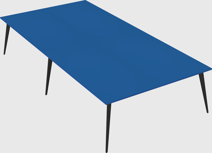 Shared rectangular office desk system