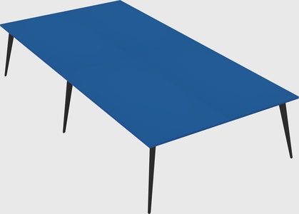 Shared rectangular office desk system