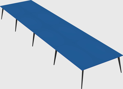 Shared rectangular office desk system