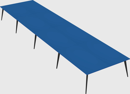 Shared rectangular office desk system