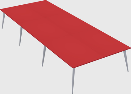 Shared rectangular office desk system