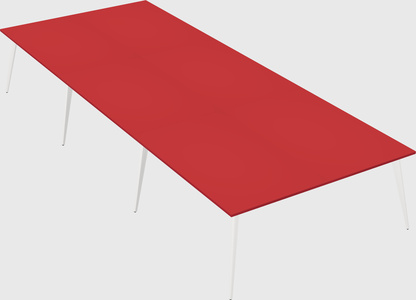 Shared rectangular office desk system