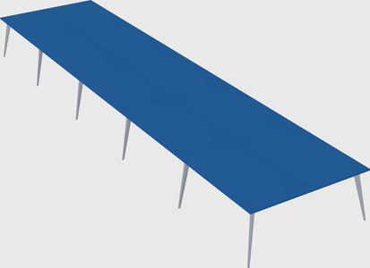 Shared rectangular office desk system