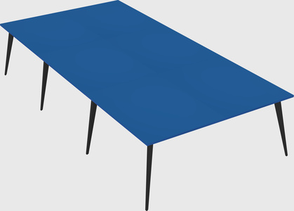 Shared rectangular office desk system