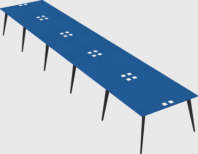 Shared rectangular office desk system