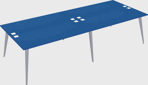 Shared Rectangular Office Desk System