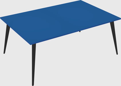 Shared rectangular office desk system