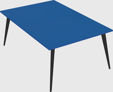 Shared rectangular office desk system
