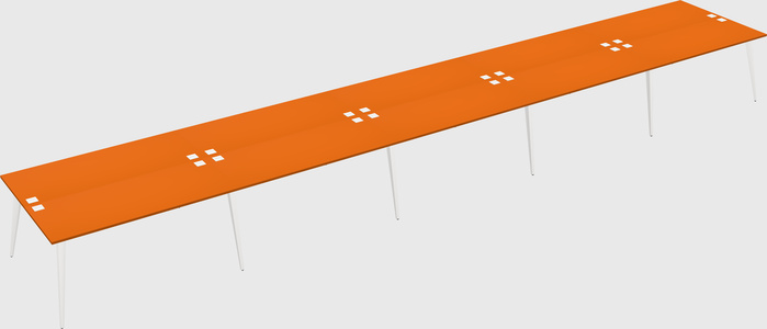 Shared Rectangular Office Desk System