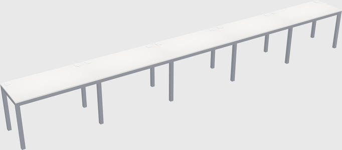 Rectangular desk