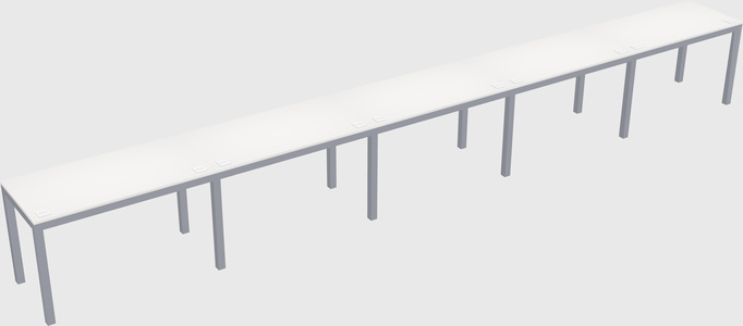 Rectangular desk
