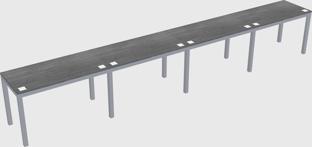 Rectangular desk