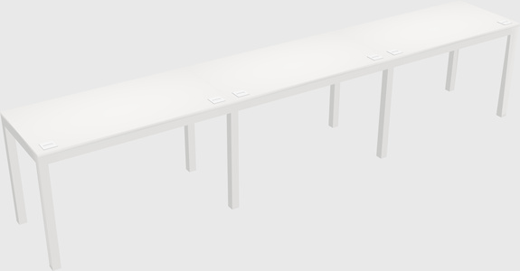 Rectangular desk
