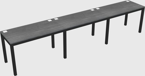 Rectangular desk