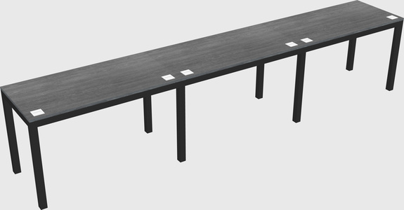 Rectangular desk