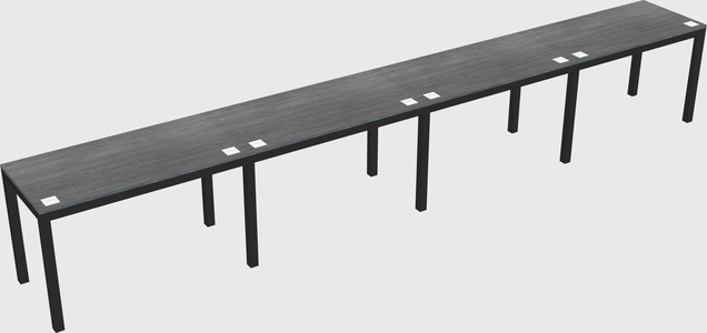 Rectangular desk