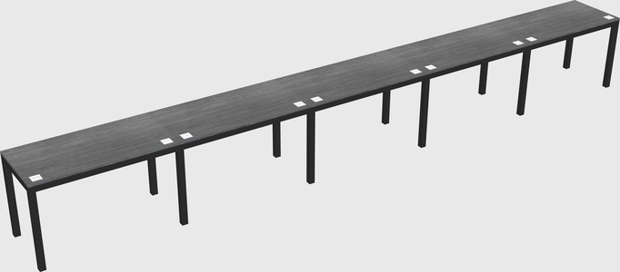 Rectangular desk